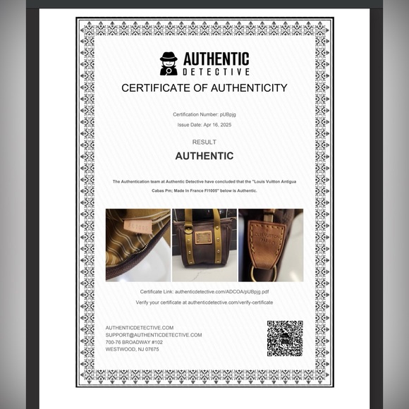 Louis Vuitton Antigua with COA & dust bag - Picture 3 of 17